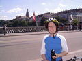 Start der Biketour in Basel auf dem Rhein