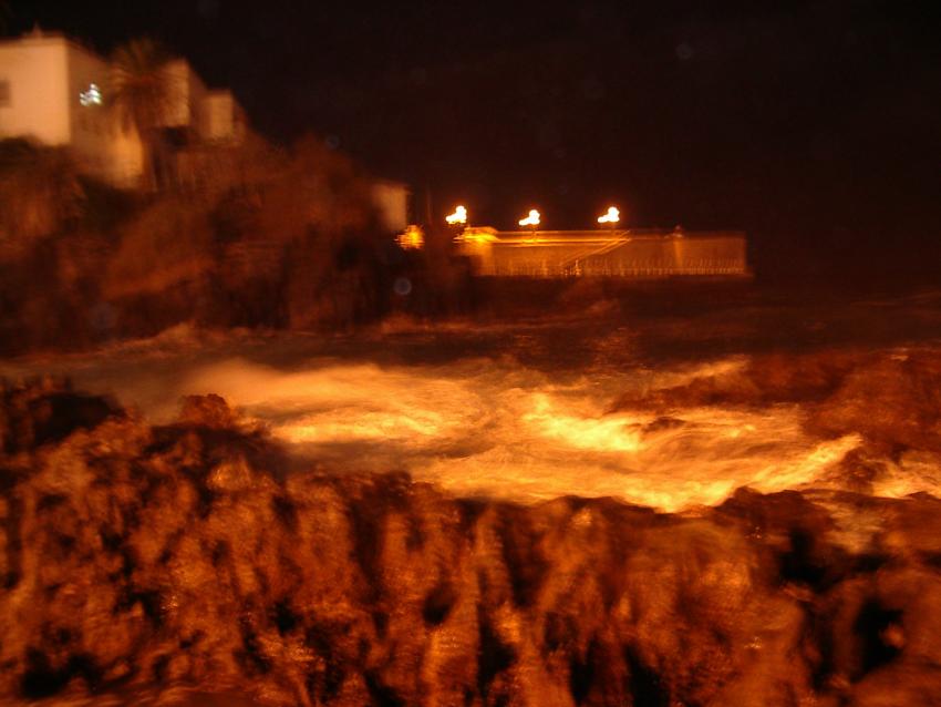 Playa de San Telmo bei Nacht